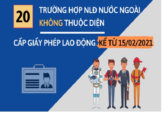 Những trường hợp không thuộc diện cấp giấy phép lao động